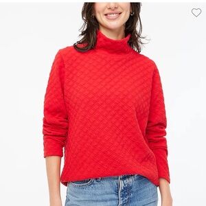 Red mock neck sweatshirtrt